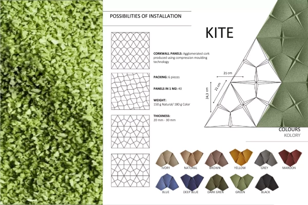 exemple de matériaux phono absorbant de différentes couleurs