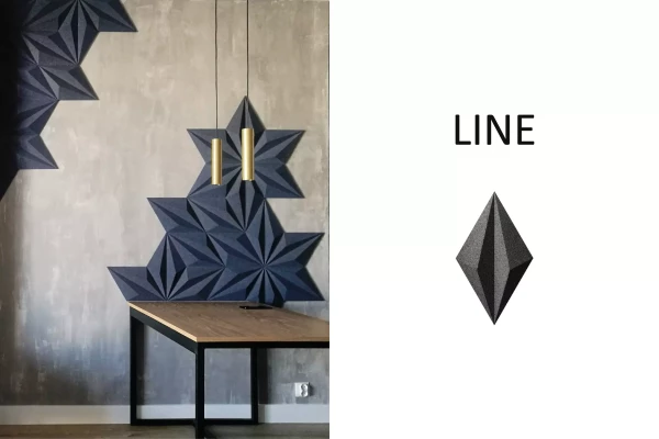 exemple de matériau phono absorbant noir losange