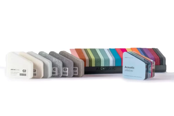 un kit d'échantillon de matériaux phonoabsorbants