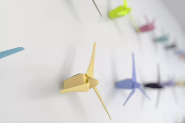 gros plan sur une installation corporate pop par Stick-Up à Genève