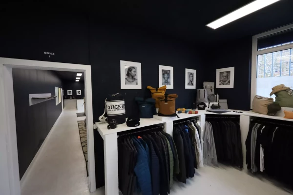 intérieur de l'atelier Stick-Up au Petit-Lancy